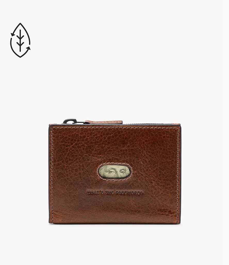 Fossil Andrew Zip Kortholdere Herre Brune | KWIHTE-473