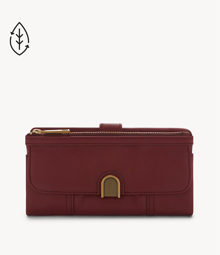 Fossil Cora Clutch Taske Dame Bordeaux | FRXKJL-603