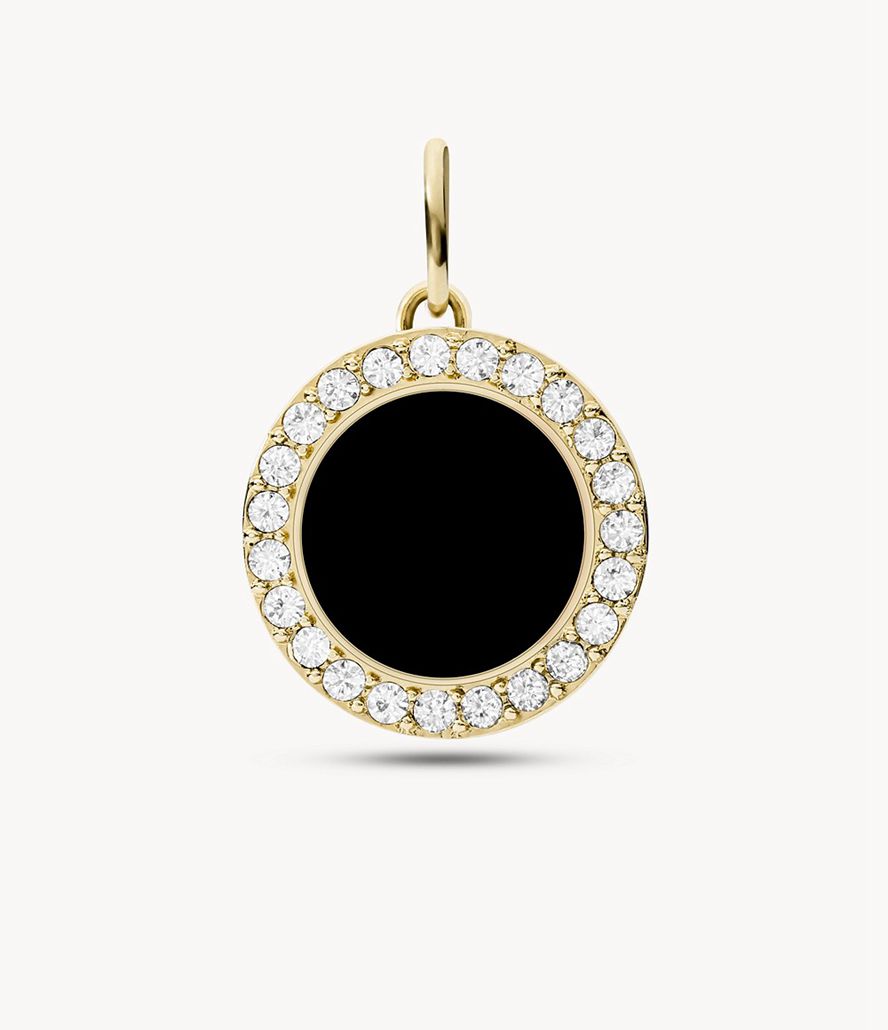 Fossil Corra Oh Soing Onyx Charms Dame Guld | XQFPZL-012