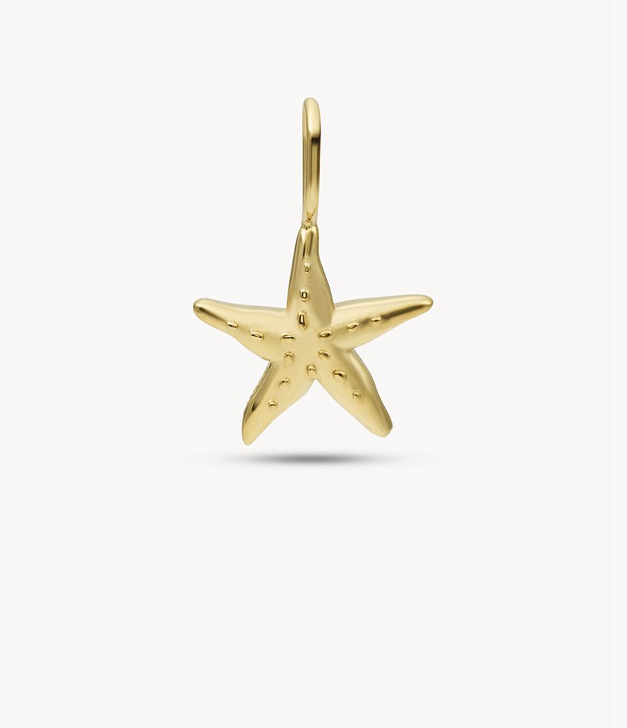 Fossil Corra Oh Soing Stainless Steel Starfish Charms Dame Guld | BRNWTU-862