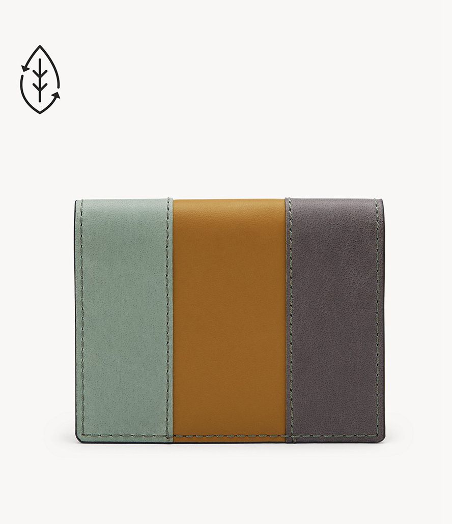 Fossil Everett Bifold Kortholdere Herre Grøn | VEBJPQ-216