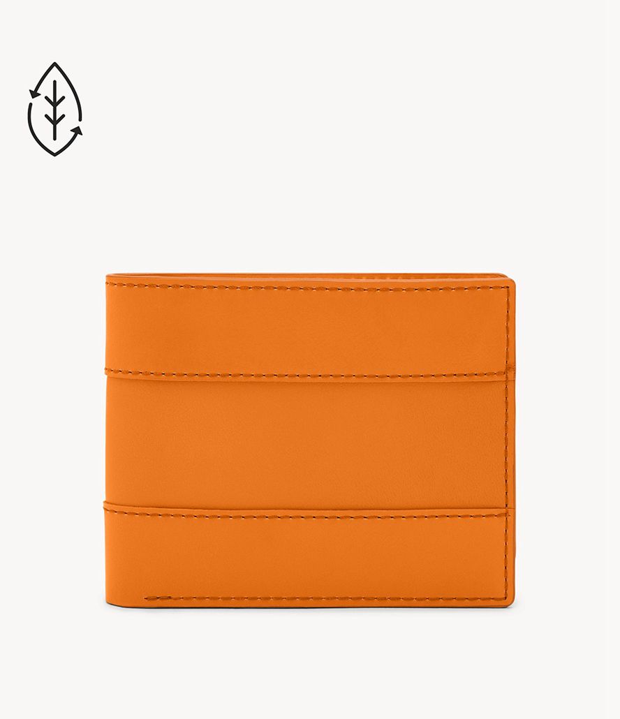 Fossil Everett Bifold Tegnebog Herre Orange | FNLRIP-745