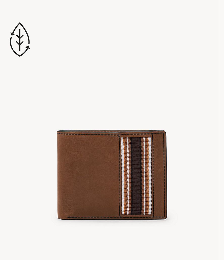 Fossil Everett With Flip Id Bifold Tegnebog Herre Brune | NDISEH-341