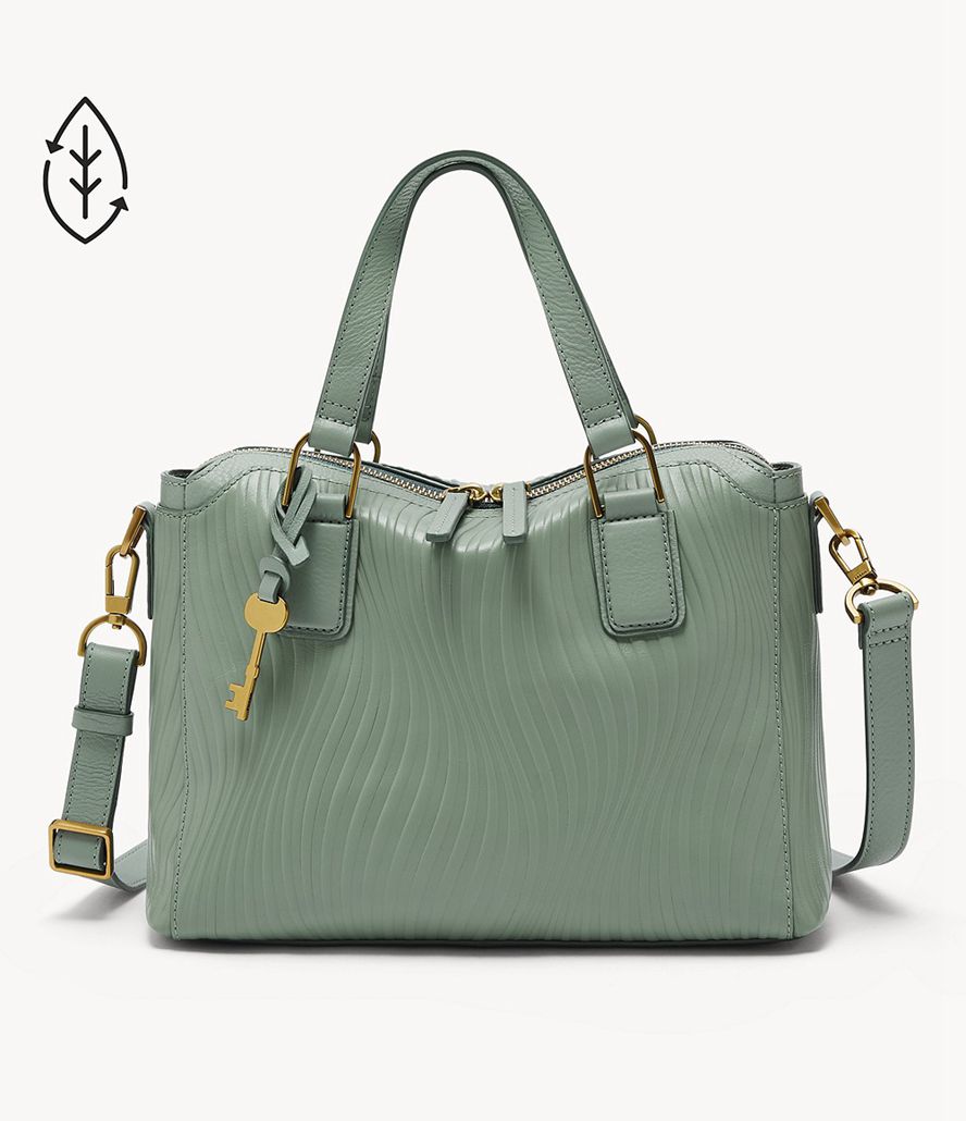 Fossil Jacqueline Satchel Taske Dame Grøn | BMOLVK-234