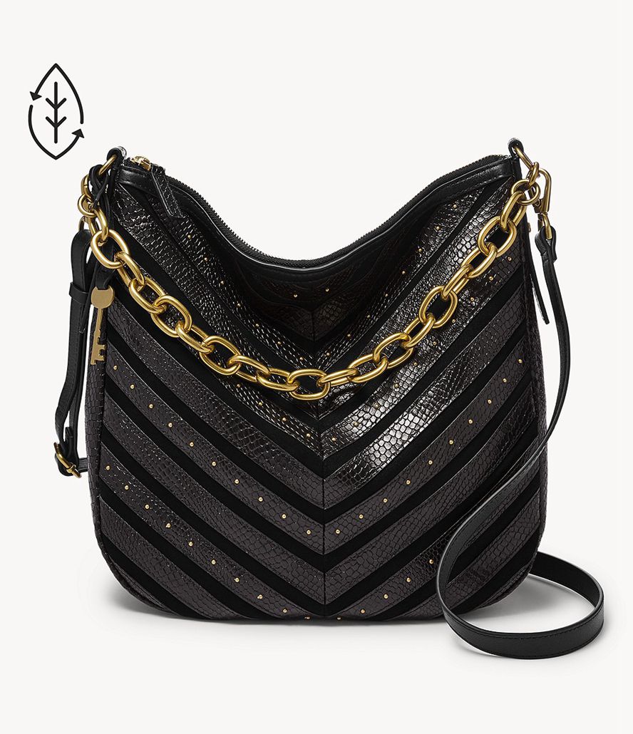 Fossil Jolie Hobo Taske Dame Sort | WEPQUJ-415