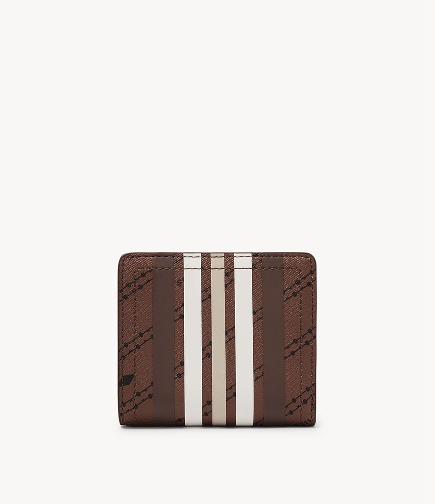 Fossil Logan Rfid Bifold Tegnebog Dame Brune | TAVMNC-140