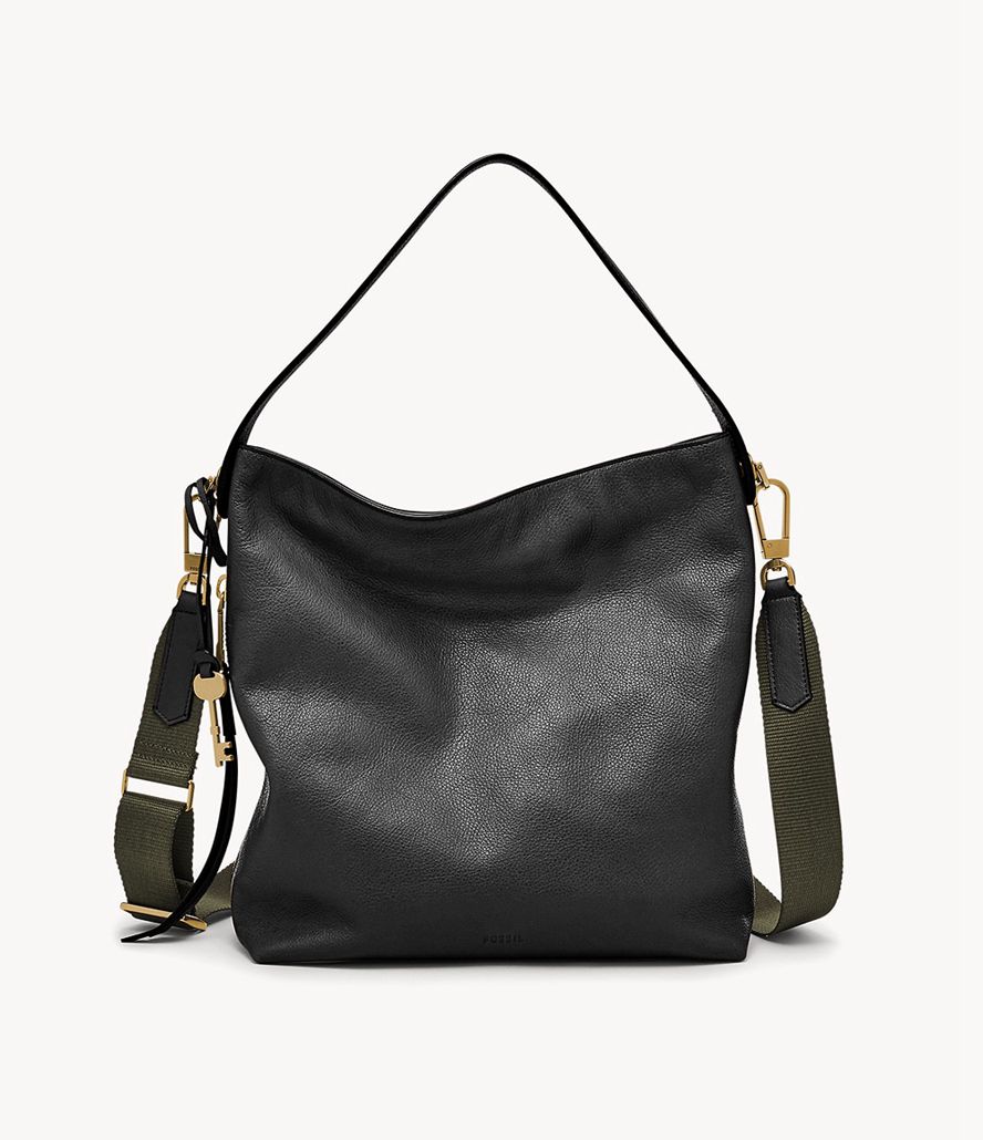 Fossil Maya Hobo Taske Dame Sort | BTOAQD-953