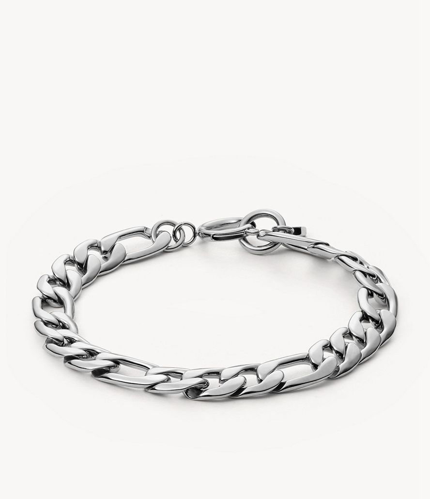 Fossil Rowan Oh So Charming Stainless Steel Chain Armbånd Dame Sølv | NZAFSC-036