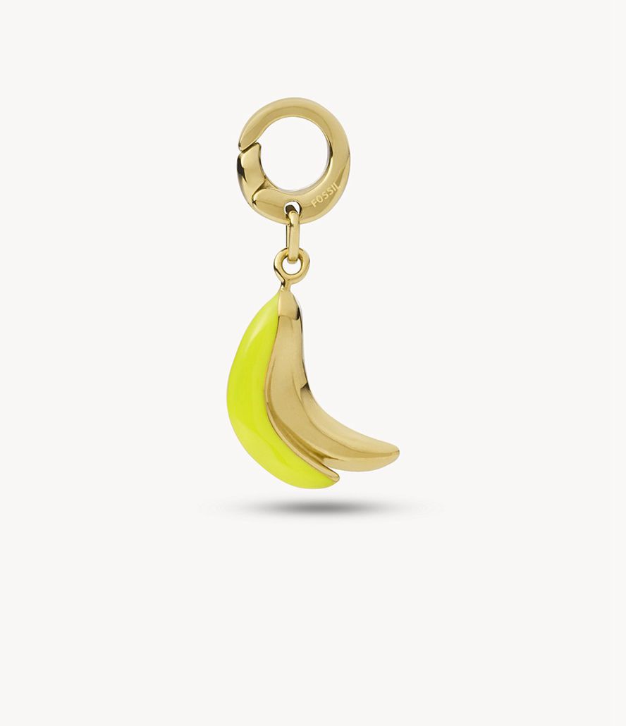 Fossil Rowan Oh Soing Stainless Steel Banana Charms Dame Guld | TURKBG-356