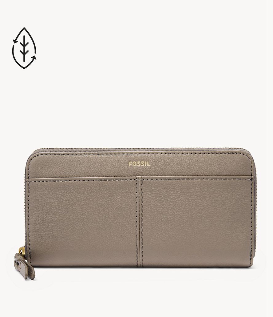 Fossil Tara Zip Clutch Taske Dame Grå | IFDJVW-695