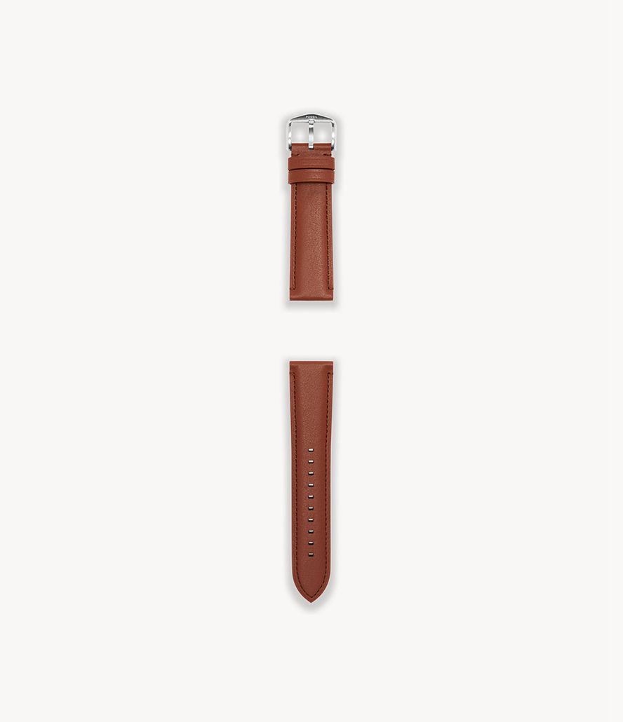 Fossil 22mm Cactus Læder Urremme Herre Brune | ZPARHT-453