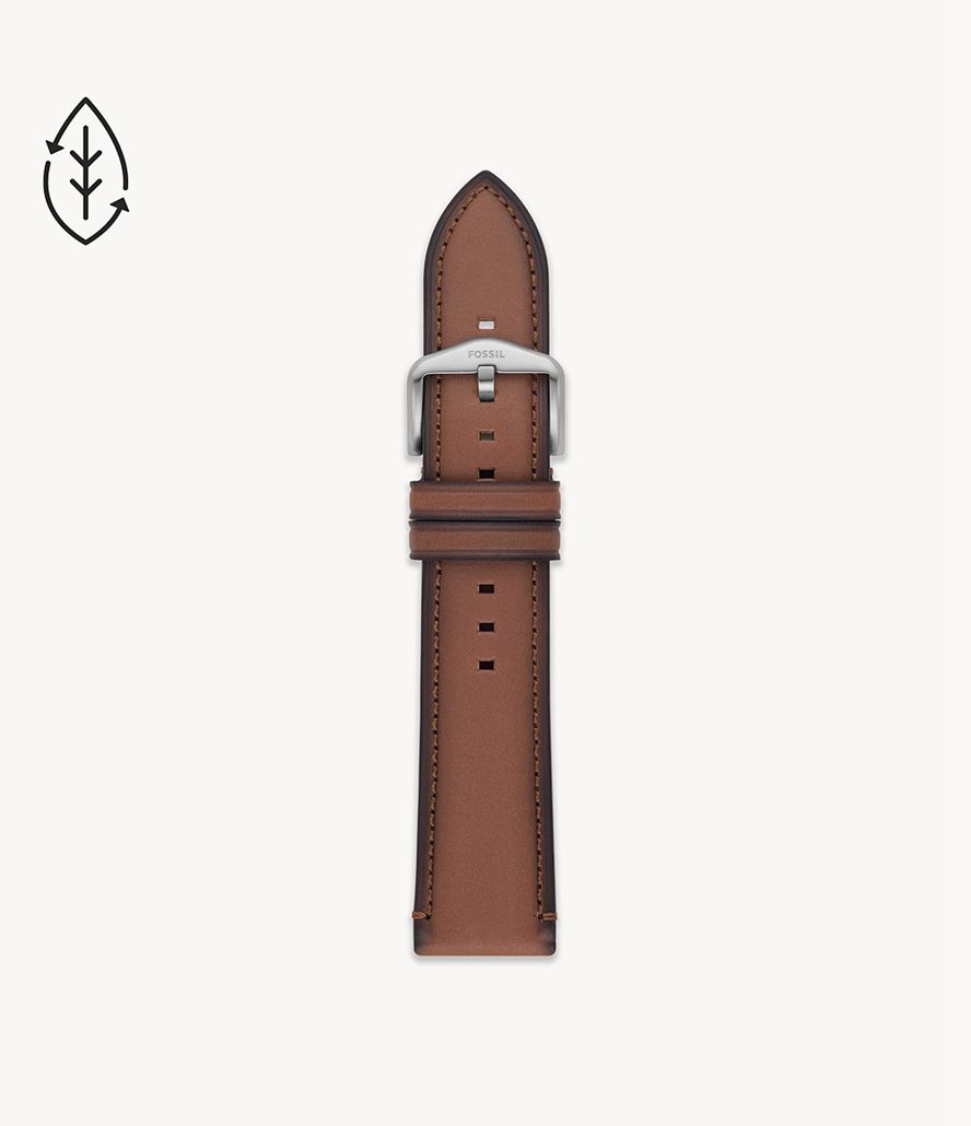 Fossil 22mm Eco Læder Urremme Herre Brune | DACMBP-097