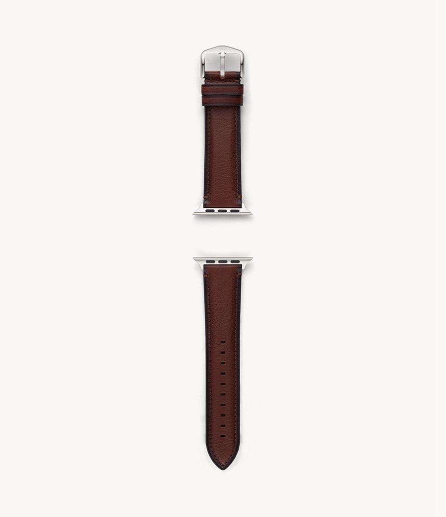 Fossil 42mm/44mm/45mm Læder Band Urremme Herre Brune | UFGNWC-051