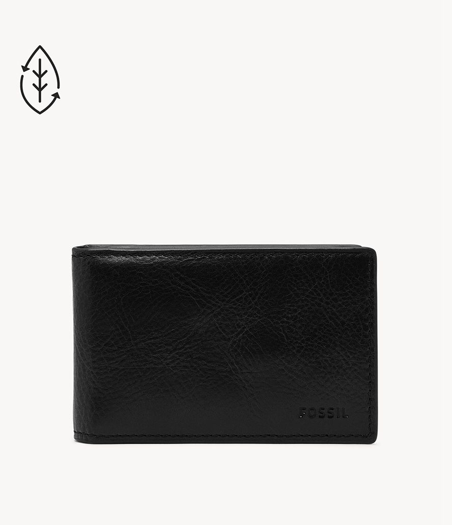 Fossil Andrew Fpw Bifold Tegnebog Herre Sort | QYLZVP-208