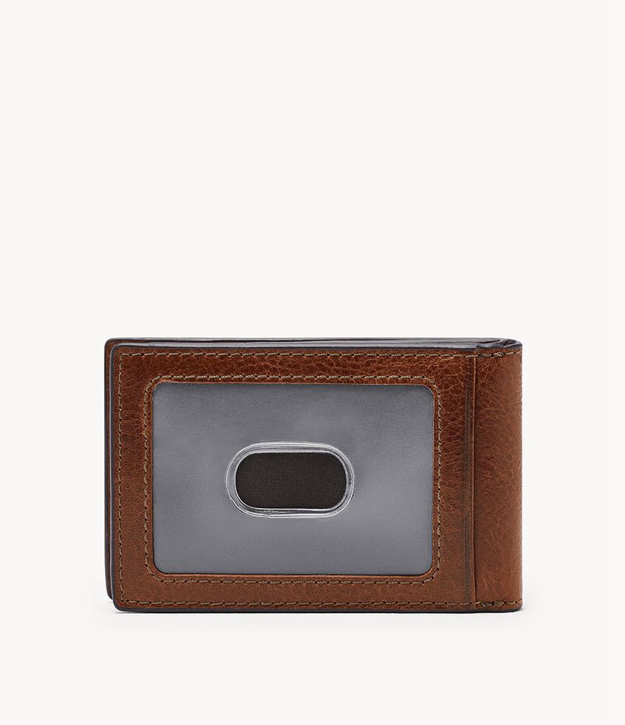 Fossil Andrew Fpw Bifold Tegnebog Herre Brune | UJTBAZ-659