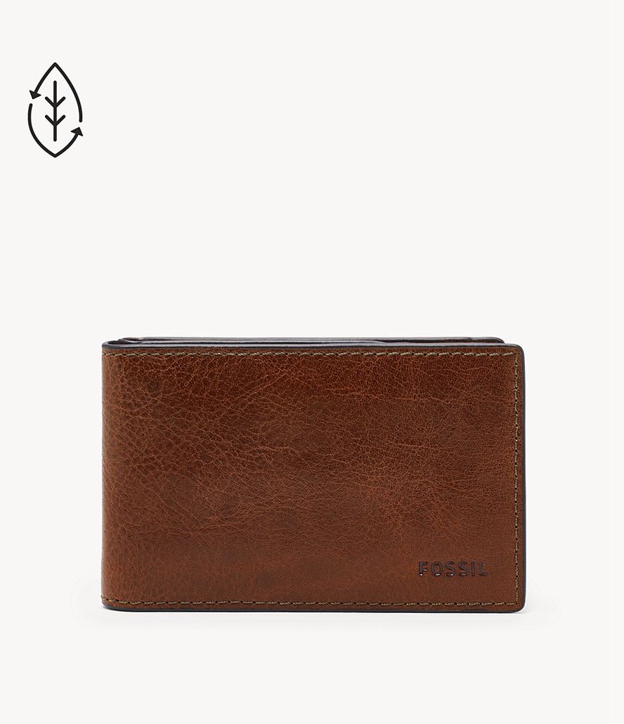 Fossil Andrew Fpw Bifold Tegnebog Herre Brune | UJTBAZ-659