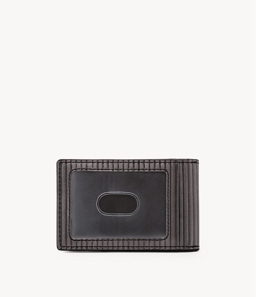 Fossil Andrew Front Bifold Tegnebog Herre Grå | DGEQZM-864