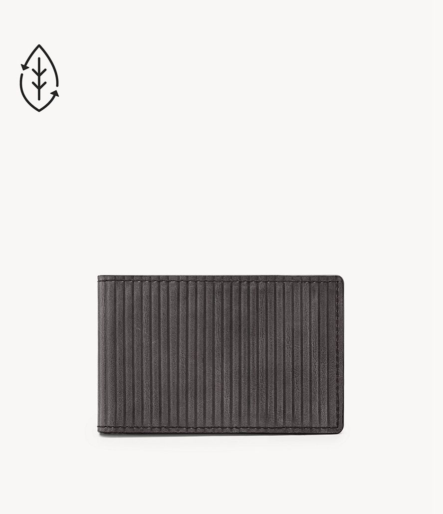 Fossil Andrew Front Bifold Tegnebog Herre Grå | DGEQZM-864