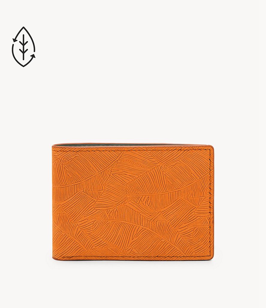 Fossil Bronson Front Bifold Tegnebog Herre Orange | QGNUWO-254