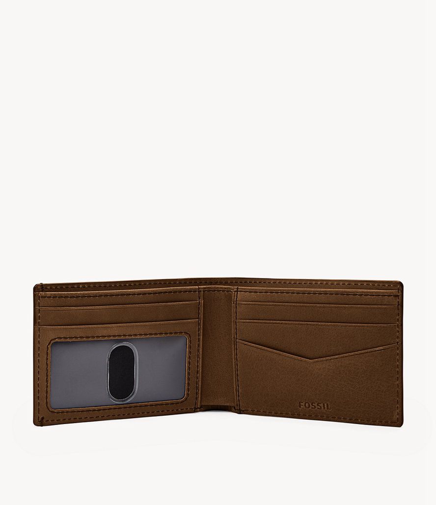 Fossil Bronson Front Bifold Tegnebog Herre Brune | SXKZBC-842