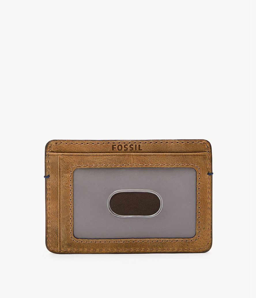 Fossil Bronson Kortholdere Herre Brune | KQEBLJ-148