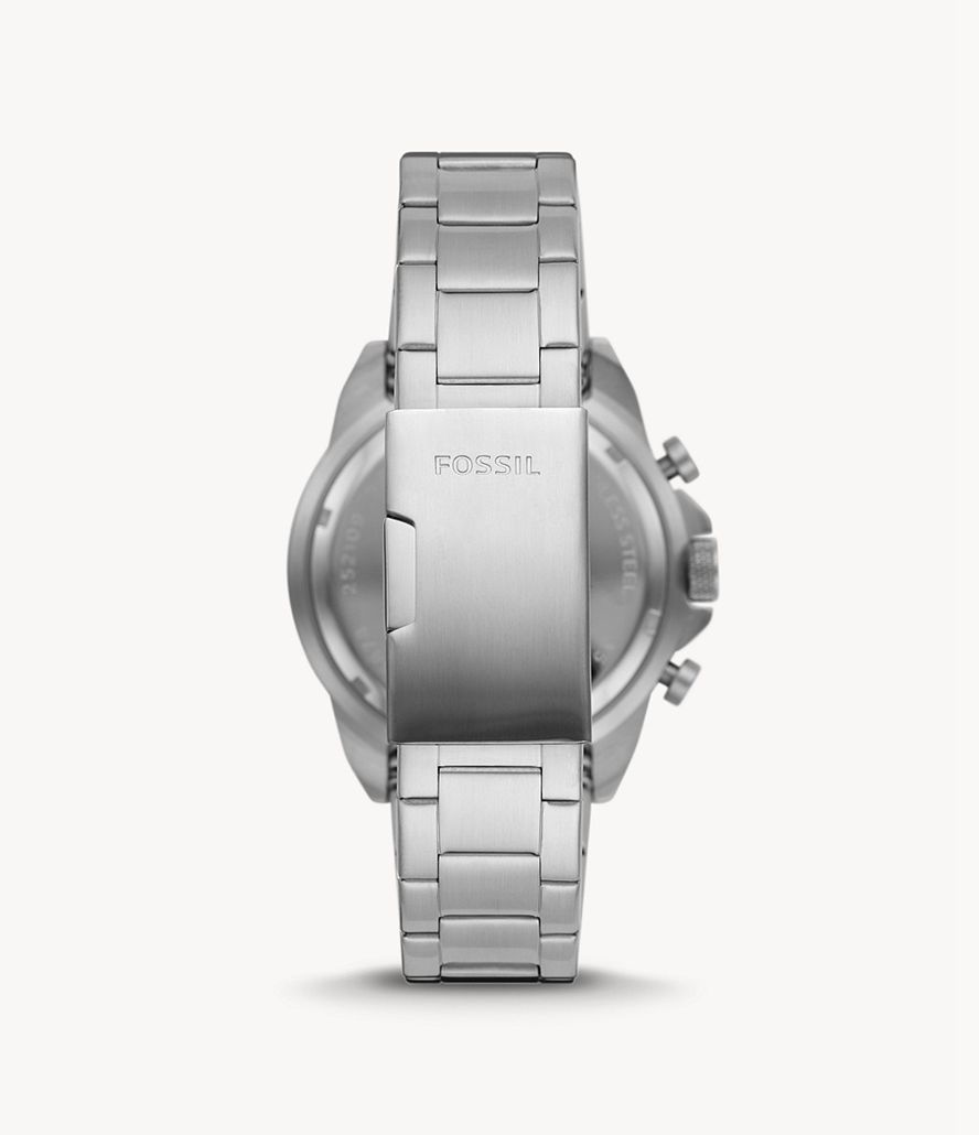 Fossil Bronson Kronograf Stainless Steel Ure Herre Sølv | PVQJTE-247