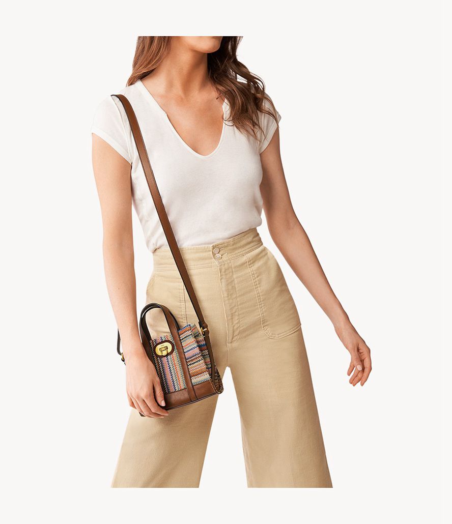 Fossil Carmen Mini Tasker Dame Brune | AKJTDI-214