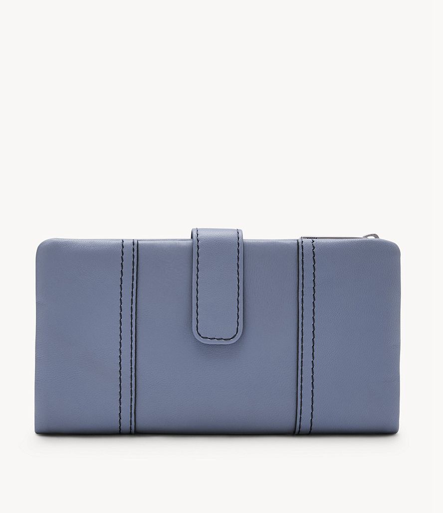 Fossil Cora Clutch Taske Dame Blå | MNULBA-461