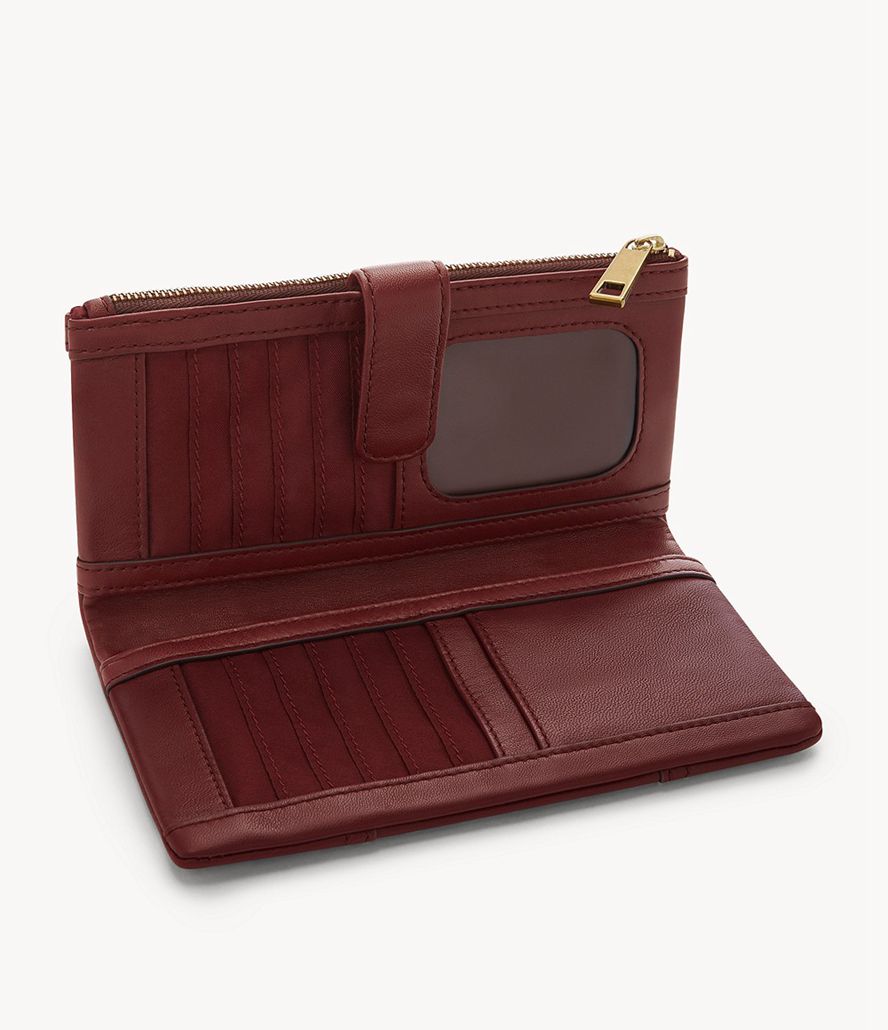 Fossil Cora Clutch Taske Dame Bordeaux | FRXKJL-603