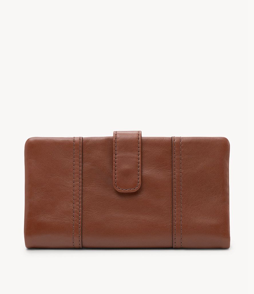 Fossil Cora Clutch Taske Dame Brune | VKSHUT-679