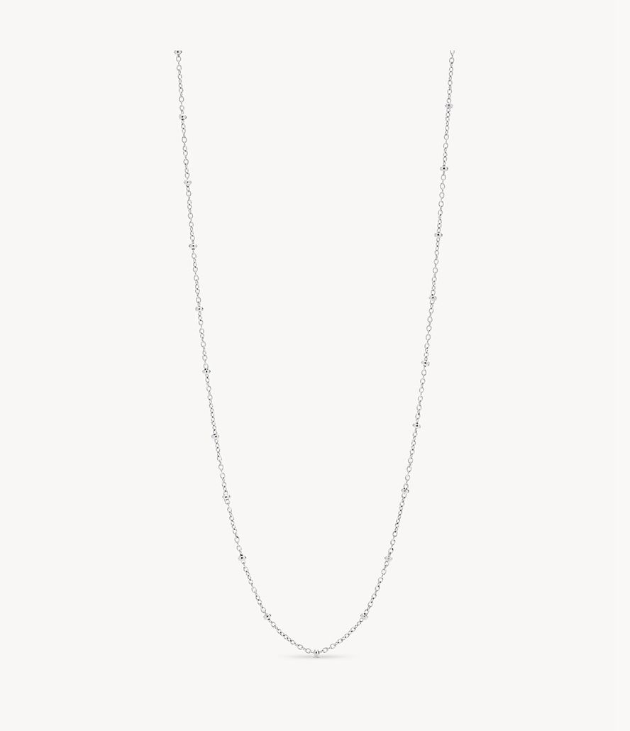 Fossil Corra Oh So Charming Long Stainless Steel Chain Halskæder Dame Sølv | LTDYWZ-326