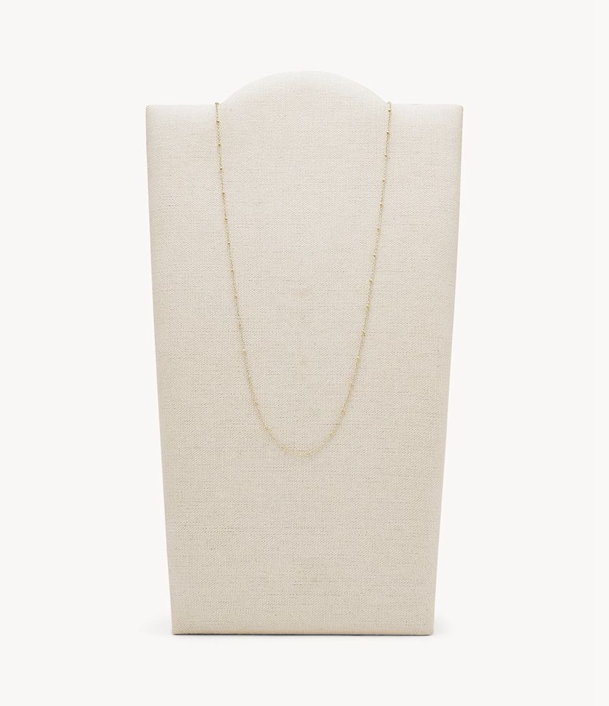 Fossil Corra Oh So Charming Long Stainless Steel Chain Halskæder Dame Guld | SGWVKH-604