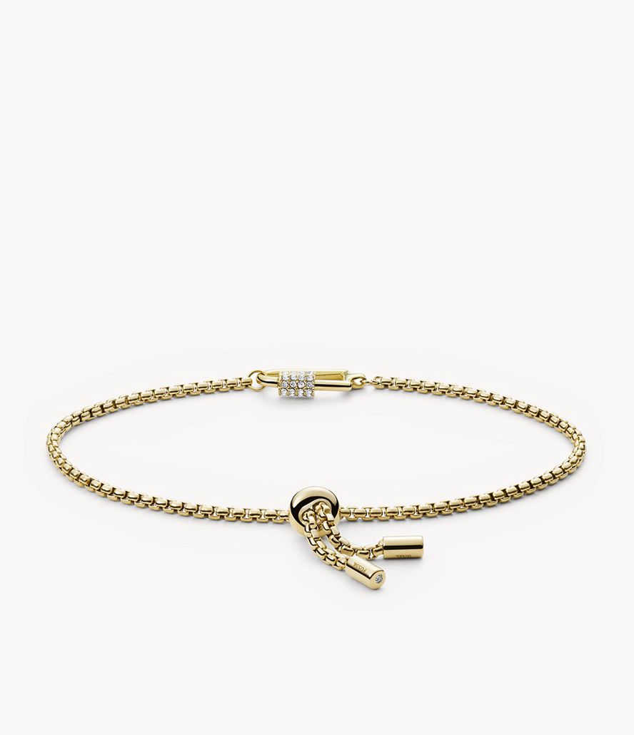 Fossil Corra Oh So Charming Stainless Steel Chain Armbånd Dame Guld | CYEKOM-913