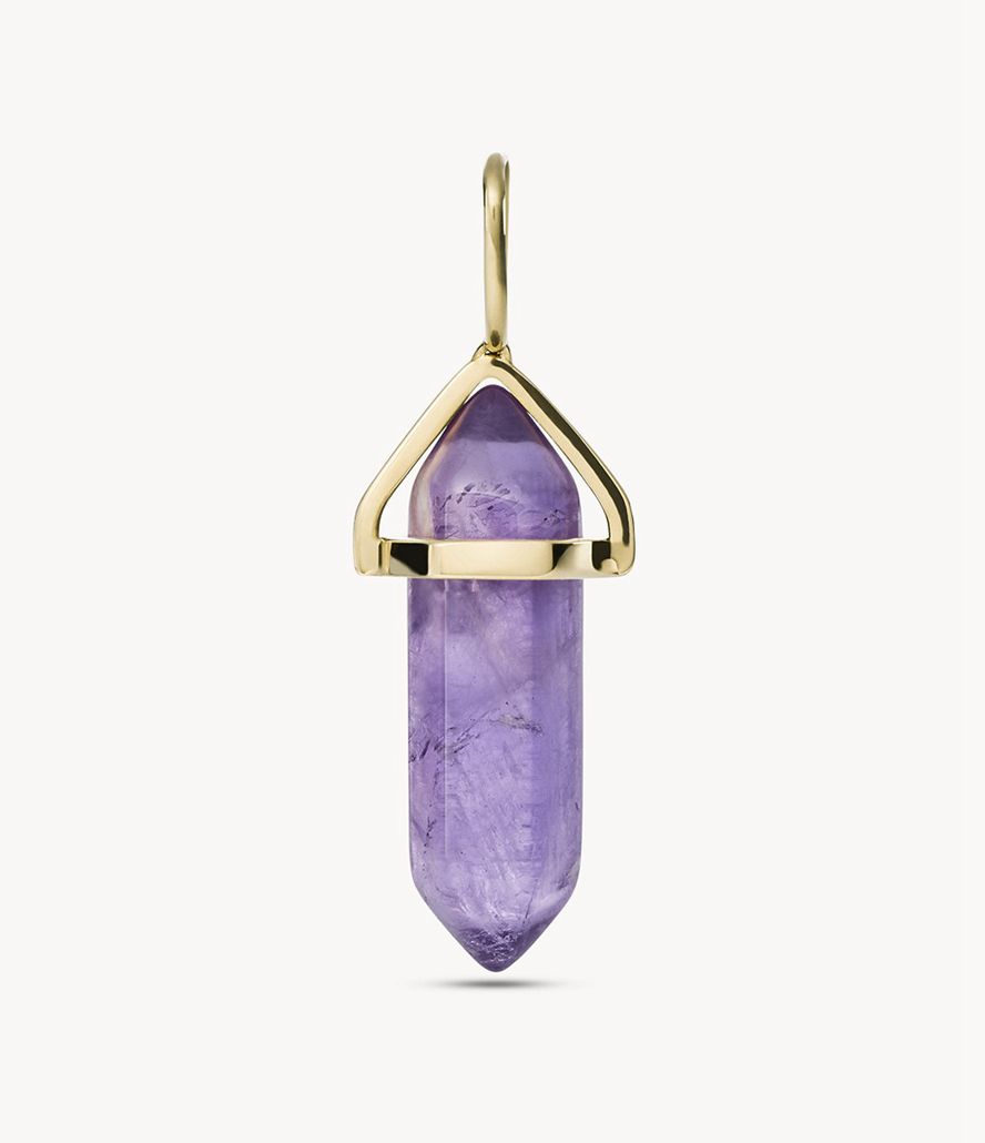 Fossil Corra Oh Soing Amethyst Charms Dame Lilla | NPZXUJ-516