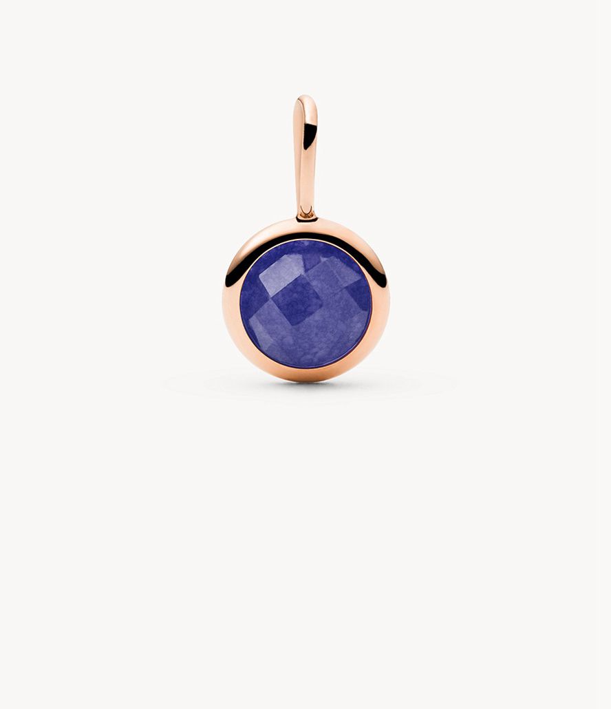 Fossil Corra Oh Soing Lapis Birthstone Charms Dame Lyserød Guld | QTXWEP-042