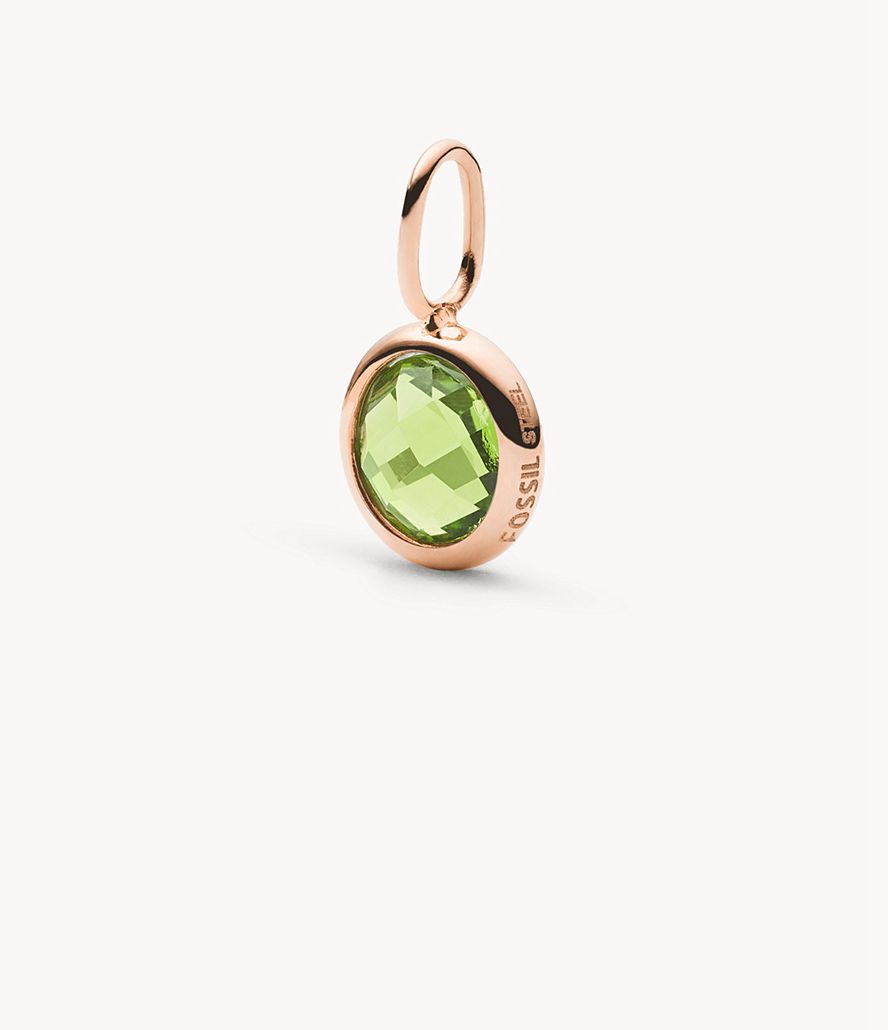 Fossil Corra Oh Soing Peridot Birthstone Charms Dame Lyserød Guld | WDJQVA-354