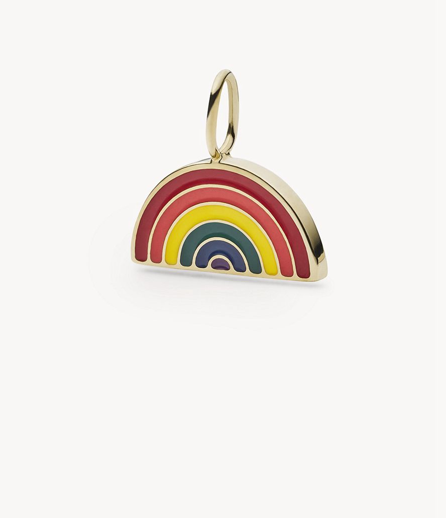 Fossil Corra Oh Soing Rainbow Stainless Steel Charms Dame Guld | JDVAHU-341