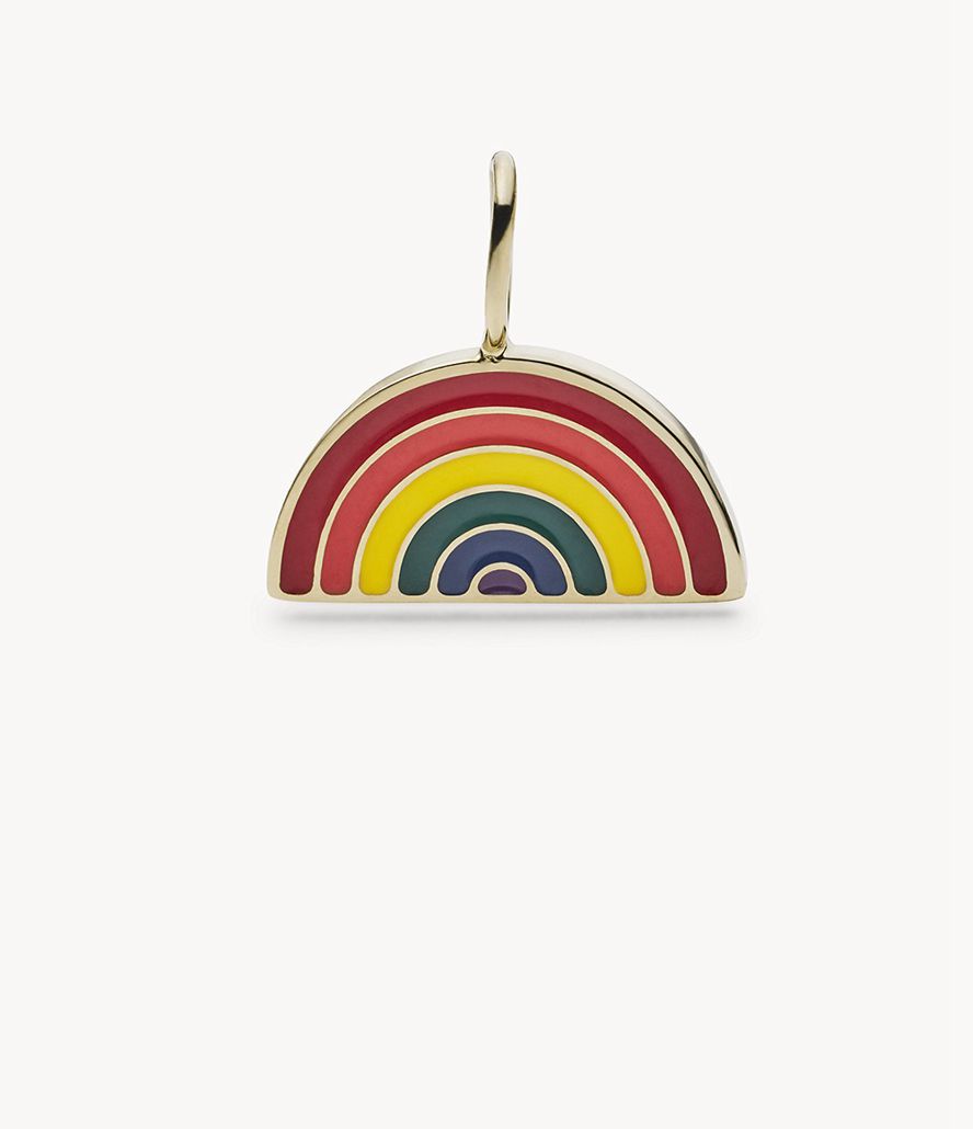 Fossil Corra Oh Soing Rainbow Stainless Steel Charms Dame Guld | JDVAHU-341