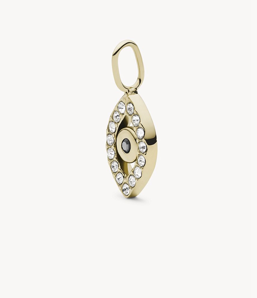 Fossil Corra Oh Soing Stainless Steel Evil Eye Charms Dame Guld | CGVHMF-914