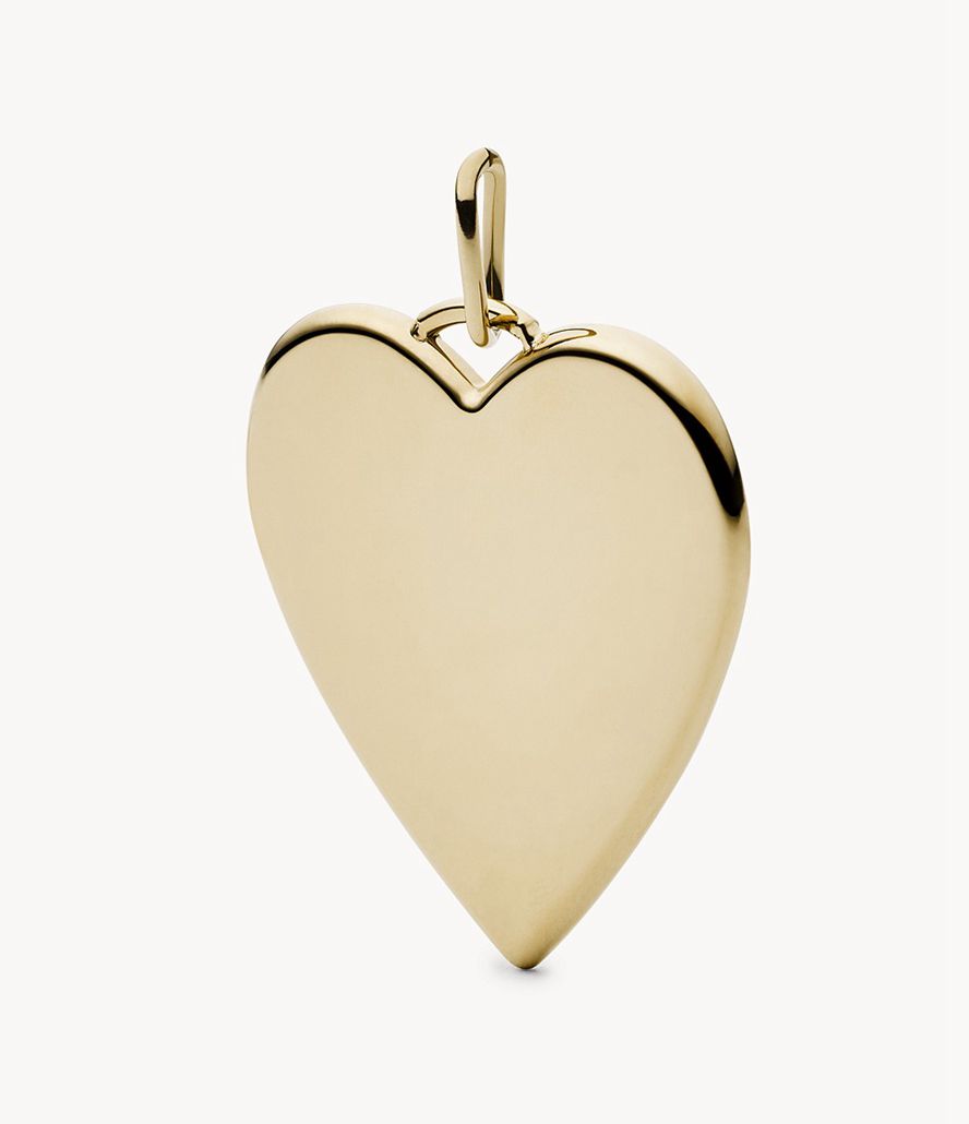 Fossil Corra Oh Soing Stainless Steel Heart Charms Dame Guld | LAETGK-072