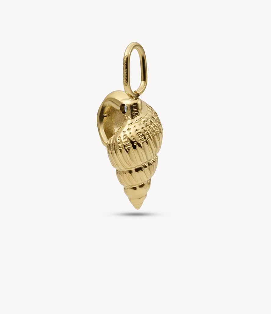 Fossil Corra Oh Soing Stainless Steel Shell Charms Dame Guld | CDPMHU-645