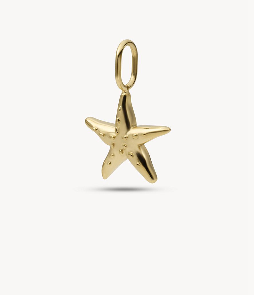 Fossil Corra Oh Soing Stainless Steel Starfish Charms Dame Guld | BRNWTU-862