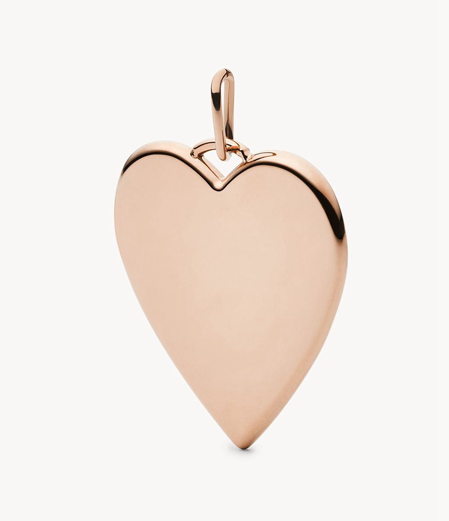 Fossil Corra Oh Soing Tone Stainless Steel Heart Charms Dame Lyserød Guld | HVGWMA-143