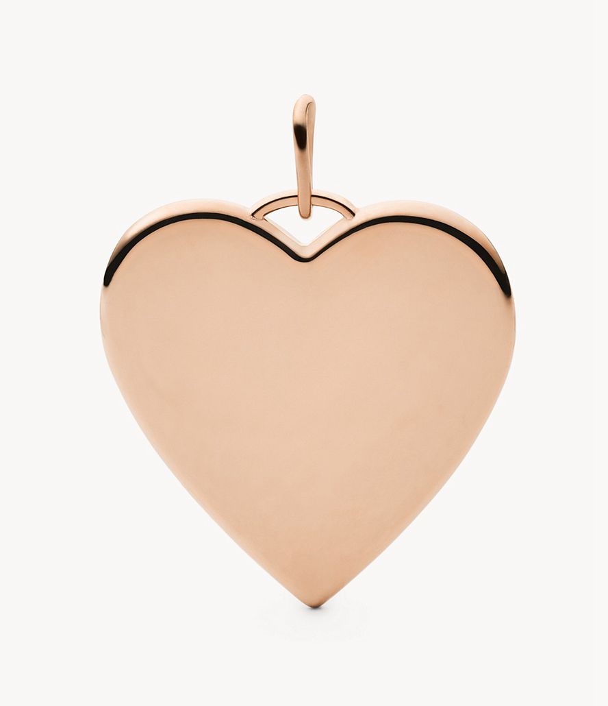 Fossil Corra Oh Soing Tone Stainless Steel Heart Charms Dame Lyserød Guld | HVGWMA-143