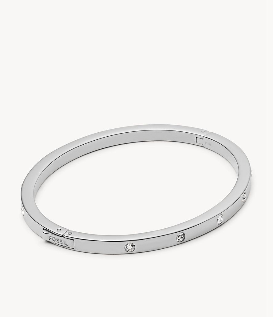 Fossil Dainty Dot Bangle Armbånd Dame Sølv | EYMGUN-506