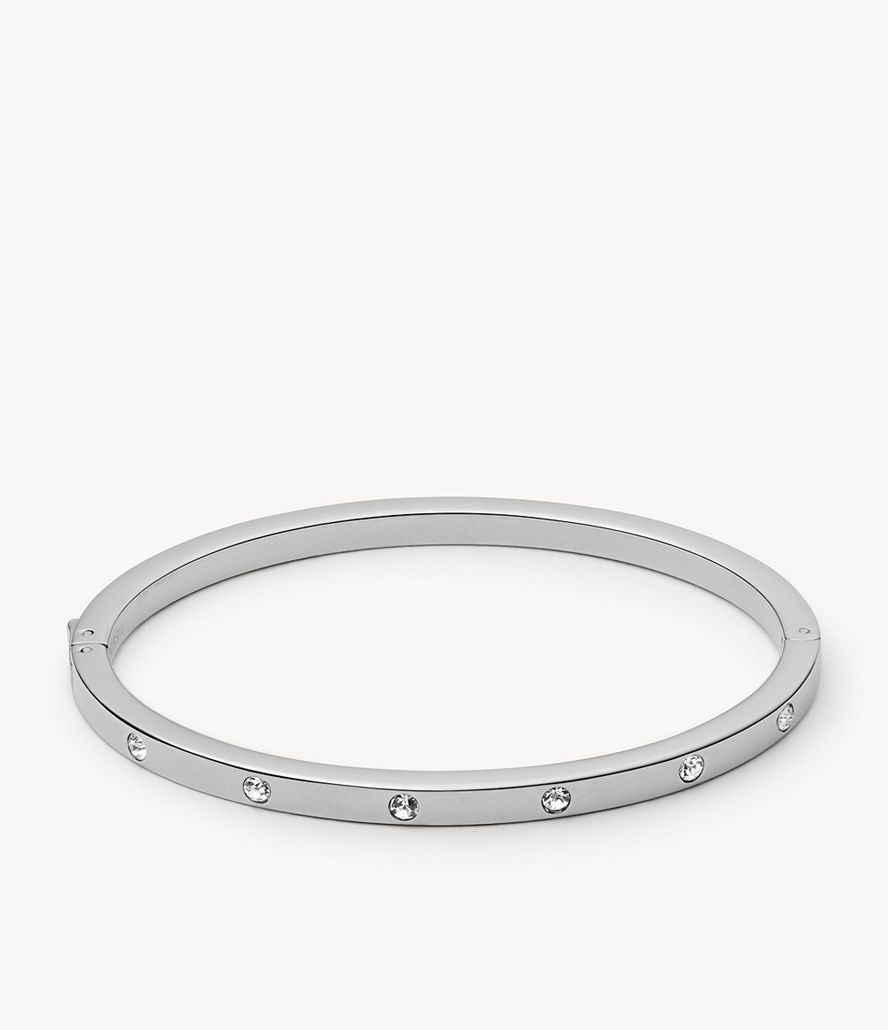 Fossil Dainty Dot Bangle Armbånd Dame Sølv | EYMGUN-506