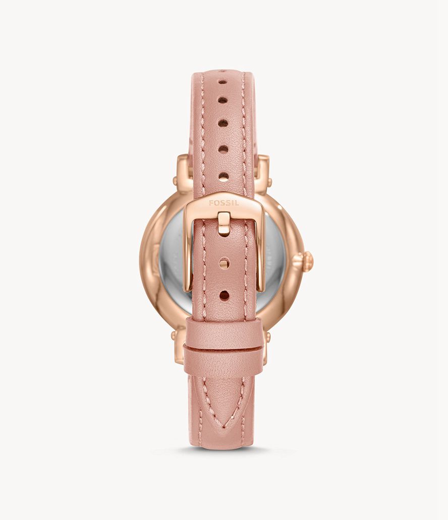 Fossil Daisy Three-Hand Læder Ure Dame Lyserød Guld | ACIFNO-824