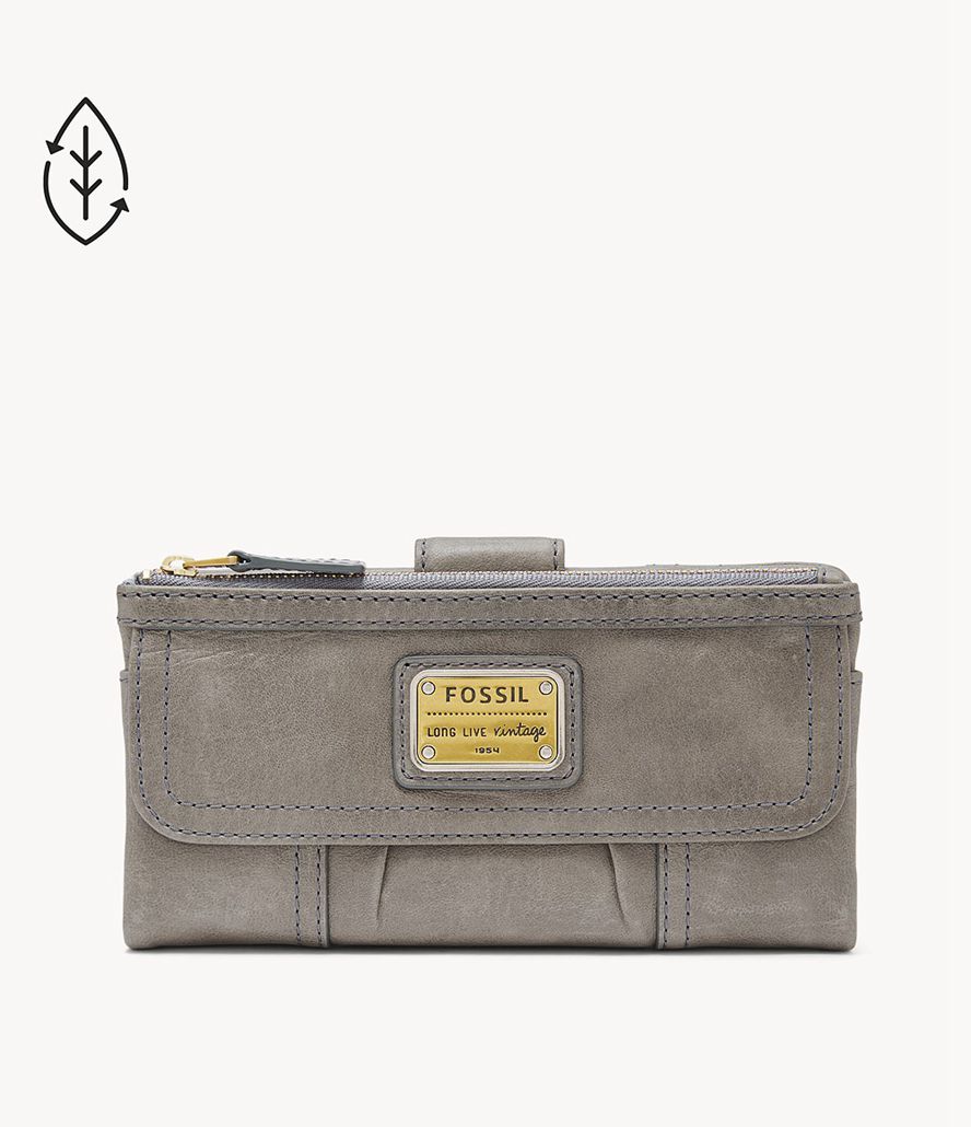 Fossil Emory Clutch Taske Dame Blå | FKCXUR-863