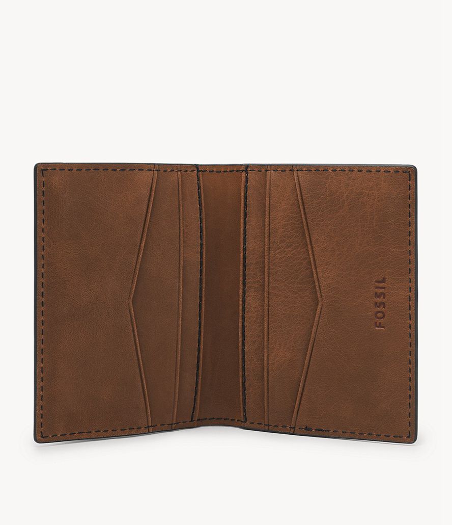 Fossil Everett Bifold Kortholdere Herre Brune | ONXSBR-316