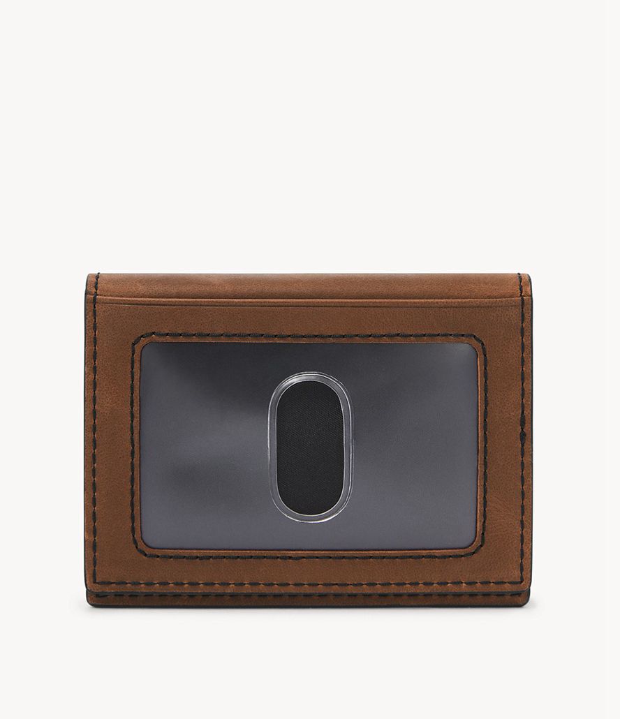 Fossil Everett Bifold Kortholdere Herre Brune | ONXSBR-316